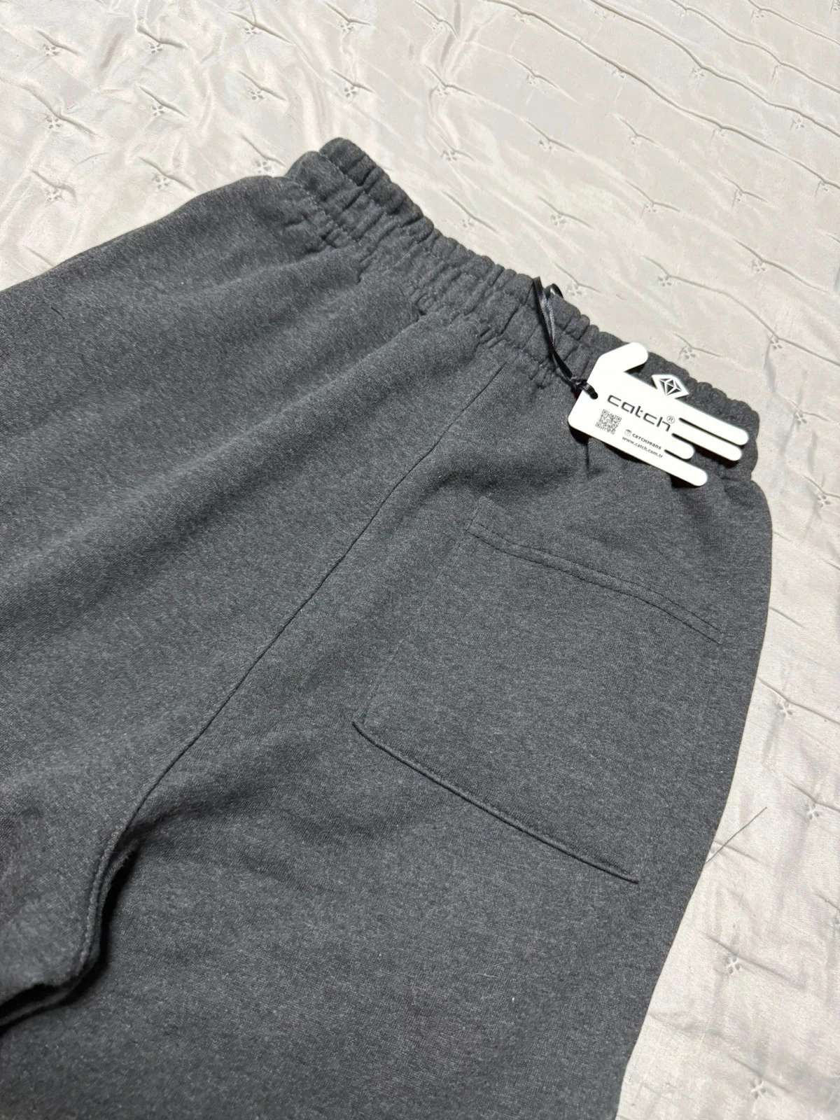 Donkergrijs cargo joggerbroek met label "catch" – photo 10